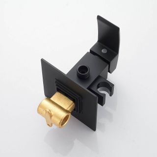 Гигиенический душ со смесителем Rose R1505H-2 чёрный матовый